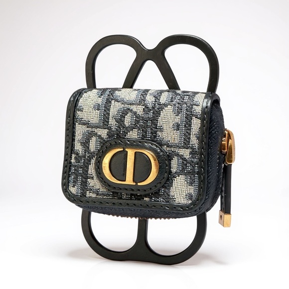 Dior Oblique Canvas and Rubber 30 Montaigne Phone Cover w/ AirPods Pro Case - Picture 12 of 12